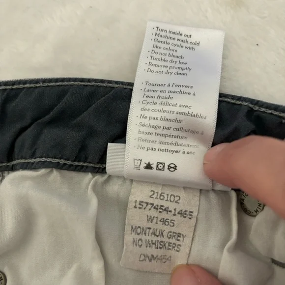 PAIGE Edgemont Montauk Grey No Whiskers Jeans Size 27 - Picture 5 of 13